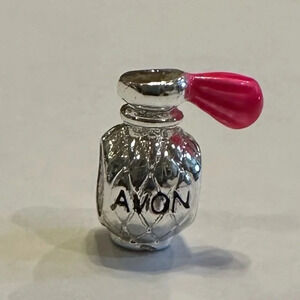 silver Pandora- style bead - Avon perfume bottle